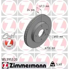 Тормозной диск ZIMMERMANN 185.3953.20 вентилируемый , передняя ось