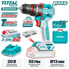 Дрель-шуруповерт ударная TOTAL TIDLI20558
