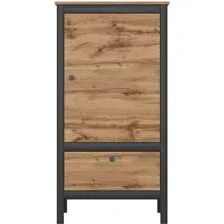 Тумба Black Red White Loft REG1D1S/60 (дуб вотан/черный)