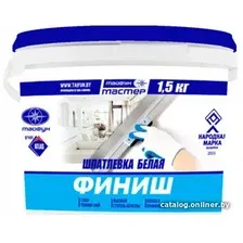 Шпатлевка Тайфун Мастер Финиш 1.5 кг (белый)