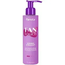 Разглаживающий крем для непослушных волос FAN touch WANNA STRAIGHT, 195 мл.