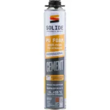 Клей-пена монтажная SOLIDE Cement 850 мл 