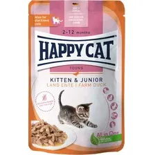 Пресервы Happy Cat Kitten & Junior Land Ente утка 20х85 г