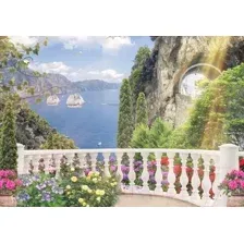 Фотообои листовые Citydecor Фреска балкончик 3D (200x140)