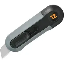 Нож пистолетный Deli Soft Touch / EHT4007 (черный)