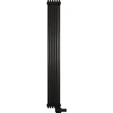 Стальной панельный радиатор Faberg Extra 2 универсальное подключение (черный матовый RAL-9005, 7 секций)