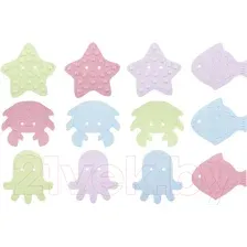 Набор ковриков для купания ROXY-KIDS Sea Animals Soft Colors / RBM-012-SA (12шт)