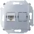 Розетка телефонная Simon 1591480-033 (алюминий)