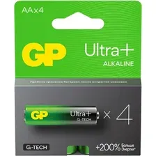 Батарейка GP Ultra Plus Alkaline G-Tech AA/LR6 15AUPA21-2CRSB4