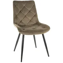 Стул Signal Ralph Velvet (bluvel 77 оливковый/черный)