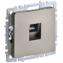 Розетка компьютерная IEK Brite BR-K10-1-K37