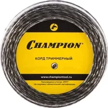 Корд для триммера Champion C7049, витой треугольник, 3 мм х 50 м