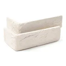 Декоративный кирпич Stone Mill Кирпич шамотный угловой (слоновая кость)
