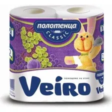 Полотенца бумажные Veiro Classic, белые, 2 шт