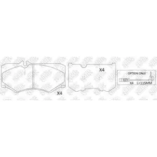 Тормозные колодки дисковые передняя ось NIBK PN0254W