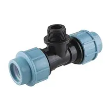 AV engineering AVE1092534 Тройник 25 х 3/4" нар. (для ПЭ труб), Engineering (Полипропилен, макс. 16 бар, макс. 40 °С)