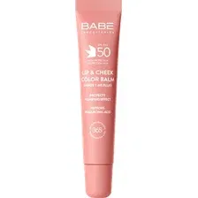 Бальзам для губ Laboratorios Babe Бальзам-тинт для губ и щек SPF 50 тон Pink (20мл)