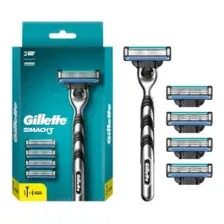 Станок Gillette MACH3 +1кас + 4см. кассеты