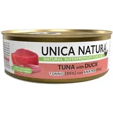 Влажный корм для кошек Unica Natura тунец с уткой (70г)