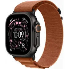Apple Watch Ultra 3 LTE 49 мм (титановый корпус, черный/терракота, текстильный ремешок)
