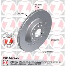 Тормозной диск Zimmermann 100330920