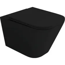 Унитаз подвесной Ceramica Nova Union CN4009T (черный матовый, с креплением и сиденьем)