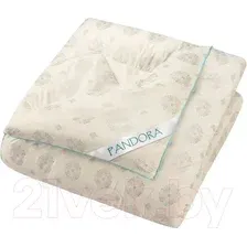Одеяло PANDORA Овечья шерсть тик облегченное 140x205