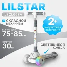 Самокат детский Ricos LilStar JSCL668A (белый/серый)