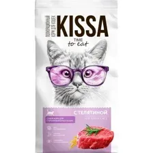 Корм для кошек Kissa для cтерилизованных, с телятиной, 1.5 г