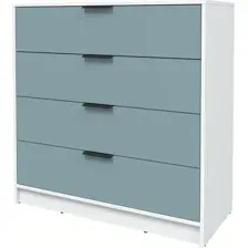 Комод Интерлиния Концепт КТ-К100 Глосс (белый платинум/океан)