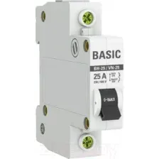 Выключатель нагрузки EKF Basic 1P 25А ВН-29 / SL29-1-25-bas
