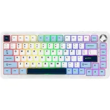 Клавиатура Ajazz AK820 Max Plus (белый/голубой, Ajazz Daydream)