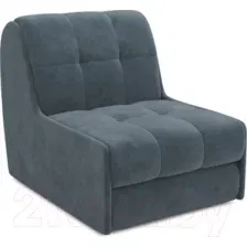 Кресло-кровать Mebel-Ars Барон №2 (велюр серо-синий HB-178 26)