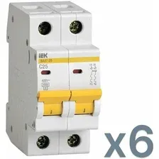 Выключатель автоматический IEK ВА 47-29 2Р 25А 4.5кА С