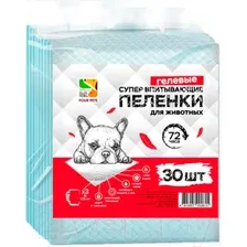 Одноразовая пеленка Four Pets 45х33 см 30 шт