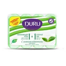 Крем-мыло (4*80г) DURU 1+1 Зеленый чай (э/пак)