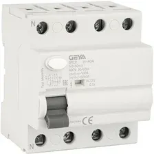 Устройство защитного отключения GEYA GYL9 4P 40A 6 кА 30мА AC GYL94P40A30MA