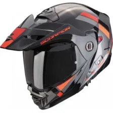 Мотошлем Scorpion Exo Adx-2 Galane (р. S, серебристый/черный/красный)