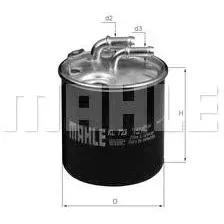 Топливный фильтр Mahle Knecht KL723D