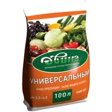 Грунт питательный торфяной Двина Универсальный (pH 5,5  6,5) 100 л