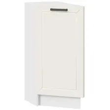Шкаф напольный Трия Лорас 1Н3Т (белый/холст брюле)