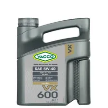 Моторное масло YACCO VX 600 5W-40, 4л