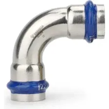 Угольник соединительный Varmega Inox Press 22/90 двухраструбный / VM710002222