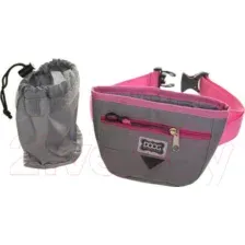  сумка для дрессуры Doog Medium TP02b (серый/розовый)