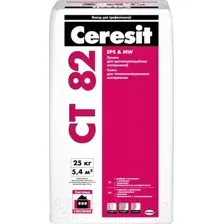 Клей для теплоизоляционных плит Ceresit CT 82 Зима (25кг)