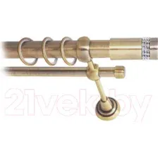 Карниз для штор Lm Decor Имидж 116 2р гладкий (антик, 1.8м)