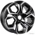 Литые диски KDW KD1620 16x6.5" 5x108мм DIA 63.4мм ET 45мм Black Front Polished
