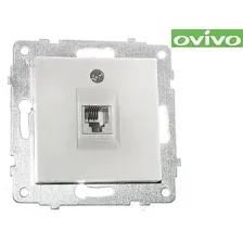 Розетка Ovivo для ТФ,белый,механизм арт.600-000301-221