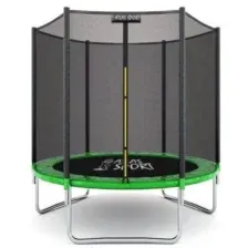 Батут Atlas Sport 183 см с внешней сеткой без лестницы зеленый
