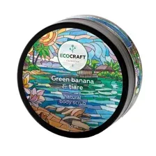 Натуральный скраб для тела ECOCRAFT "Green banana and tiare" Зеленый банан и тиаре (150 мл)